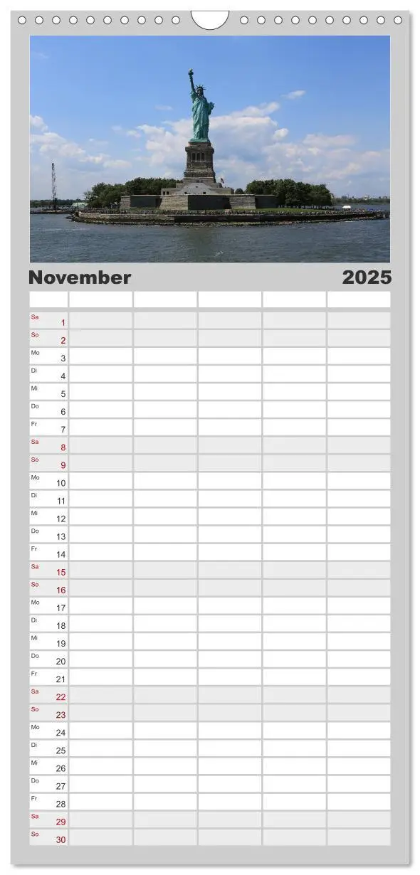 Bild: 9783457112403 | Familienplaner 2025 - New York City mit 5 Spalten (Wandkalender, 21...