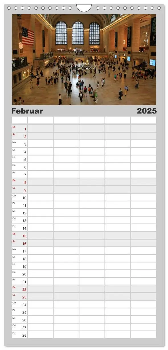 Bild: 9783457112403 | Familienplaner 2025 - New York City mit 5 Spalten (Wandkalender, 21...