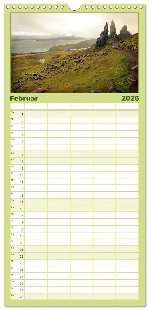 Bild: 9783516512403 | Familienplaner 2026 - Schottland - magischen Orten auf der Spur mit...