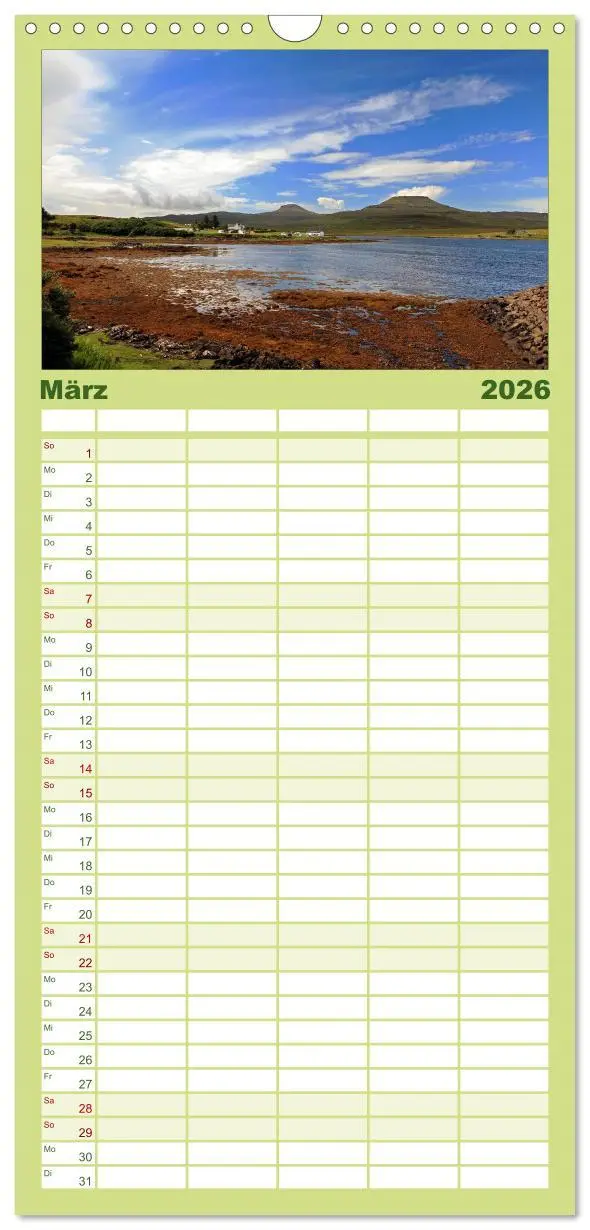 Bild: 9783516512403 | Familienplaner 2026 - Schottland - magischen Orten auf der Spur mit...