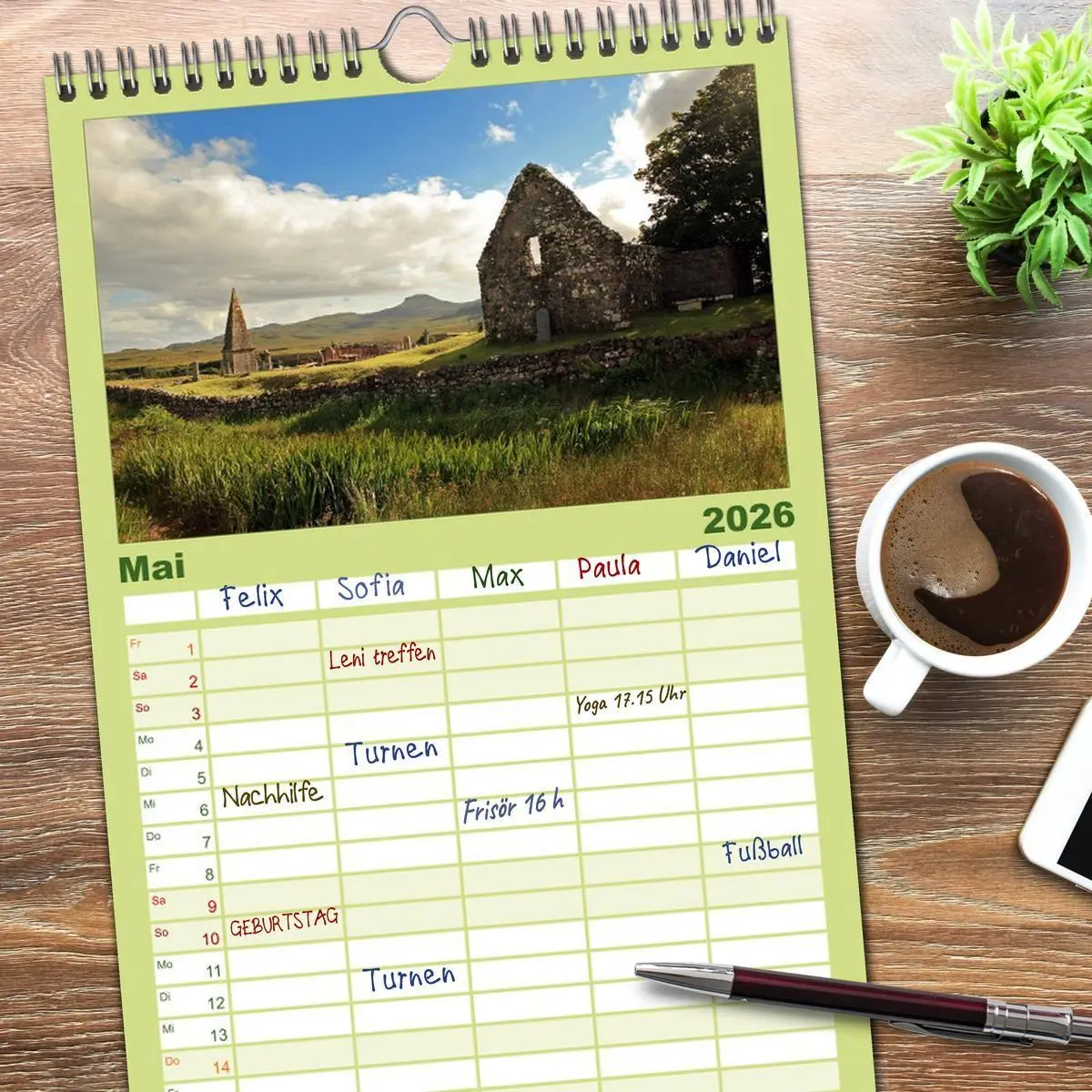 Bild: 9783516512403 | Familienplaner 2026 - Schottland - magischen Orten auf der Spur mit...