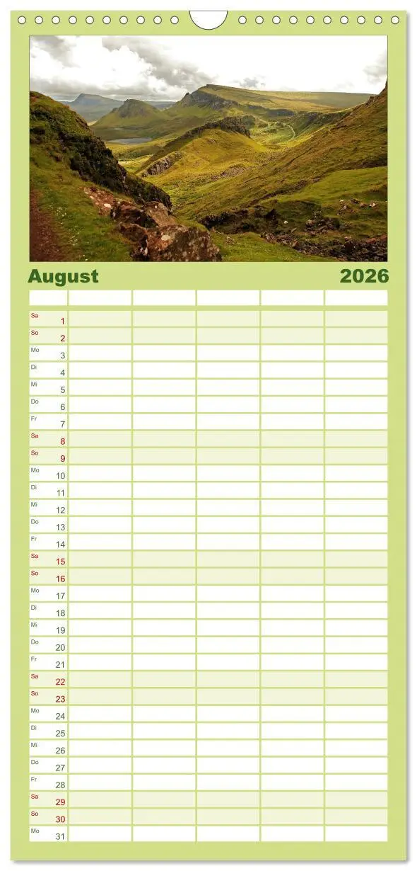 Bild: 9783516512403 | Familienplaner 2026 - Schottland - magischen Orten auf der Spur mit...