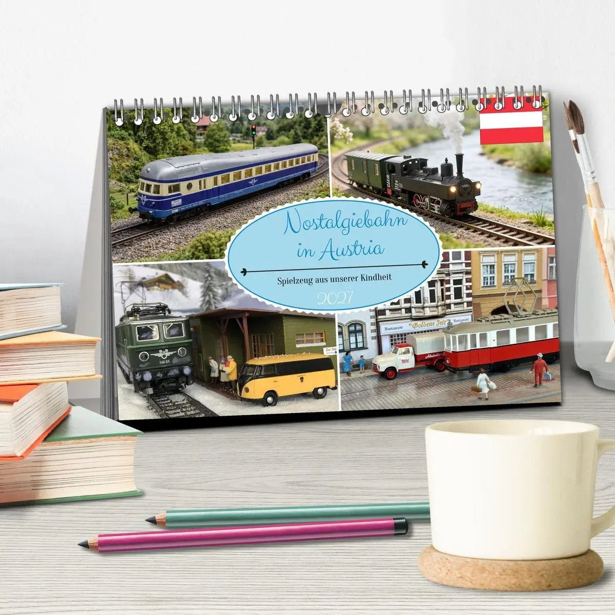 Bild: 9783516752403 | Nostalgiebahn in Austria (Tischkalender 2027 DIN A5 quer), CALVENDO...