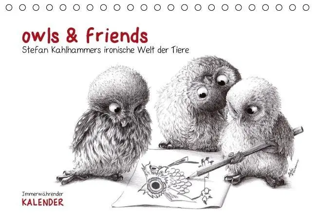 Cover: 9783660202403 | owls &amp; friends Immerwährender Kalender (Tischkalender immerwährend...