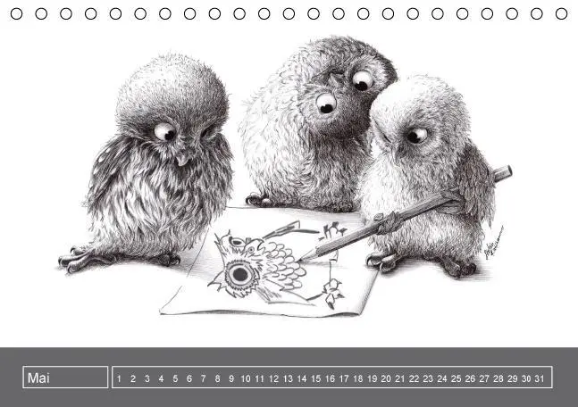 Bild: 9783660202403 | owls &amp; friends Immerwährender Kalender (Tischkalender immerwährend...