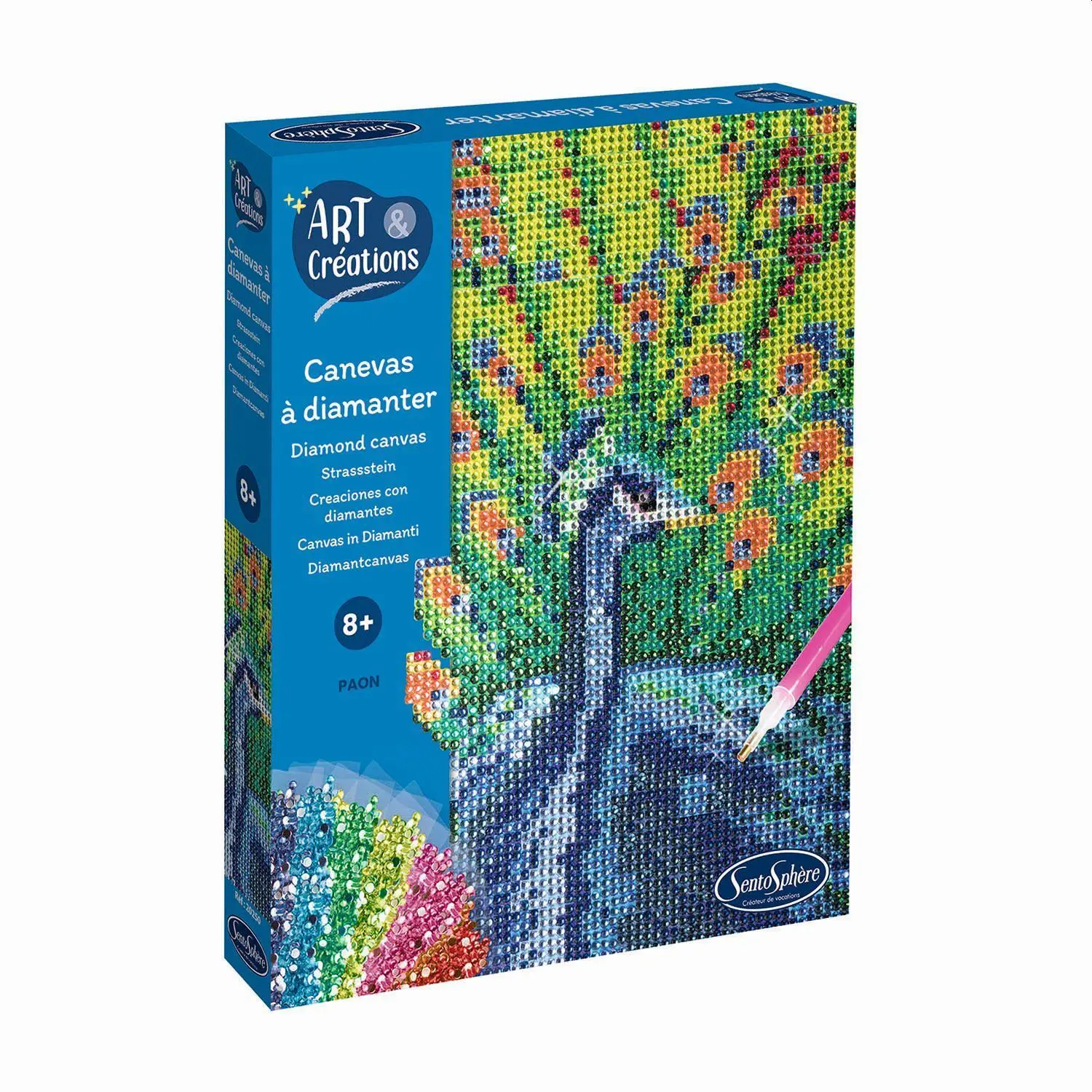 Cover: 3373910202503 | SENTOSPHERE - Strasssteinbild Pfau | Sentosphere | Spiel | 3920250