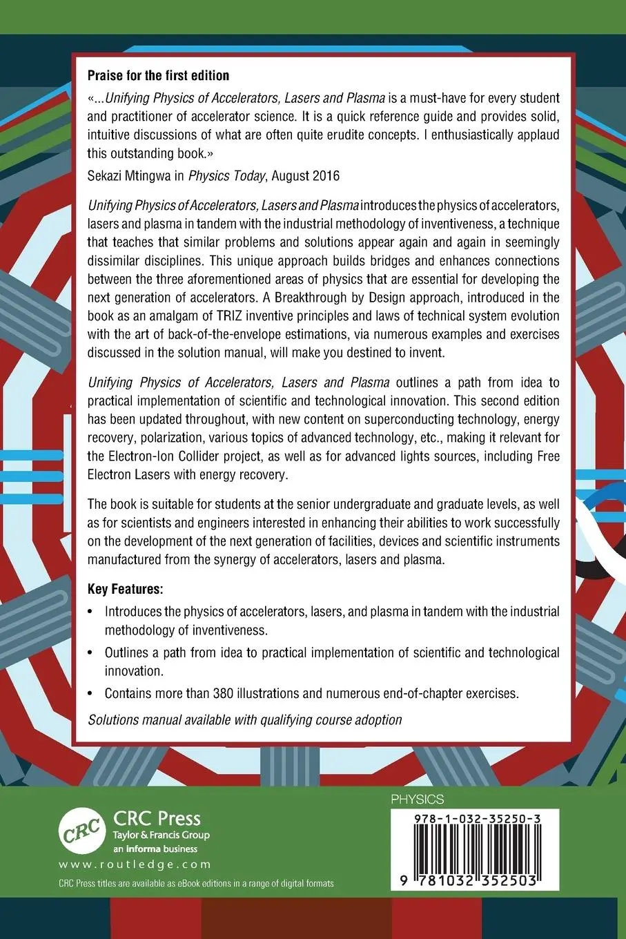 Rückseite: 9781032352503 | Unifying Physics of Accelerators, Lasers and Plasma | Seryi (u. a.)