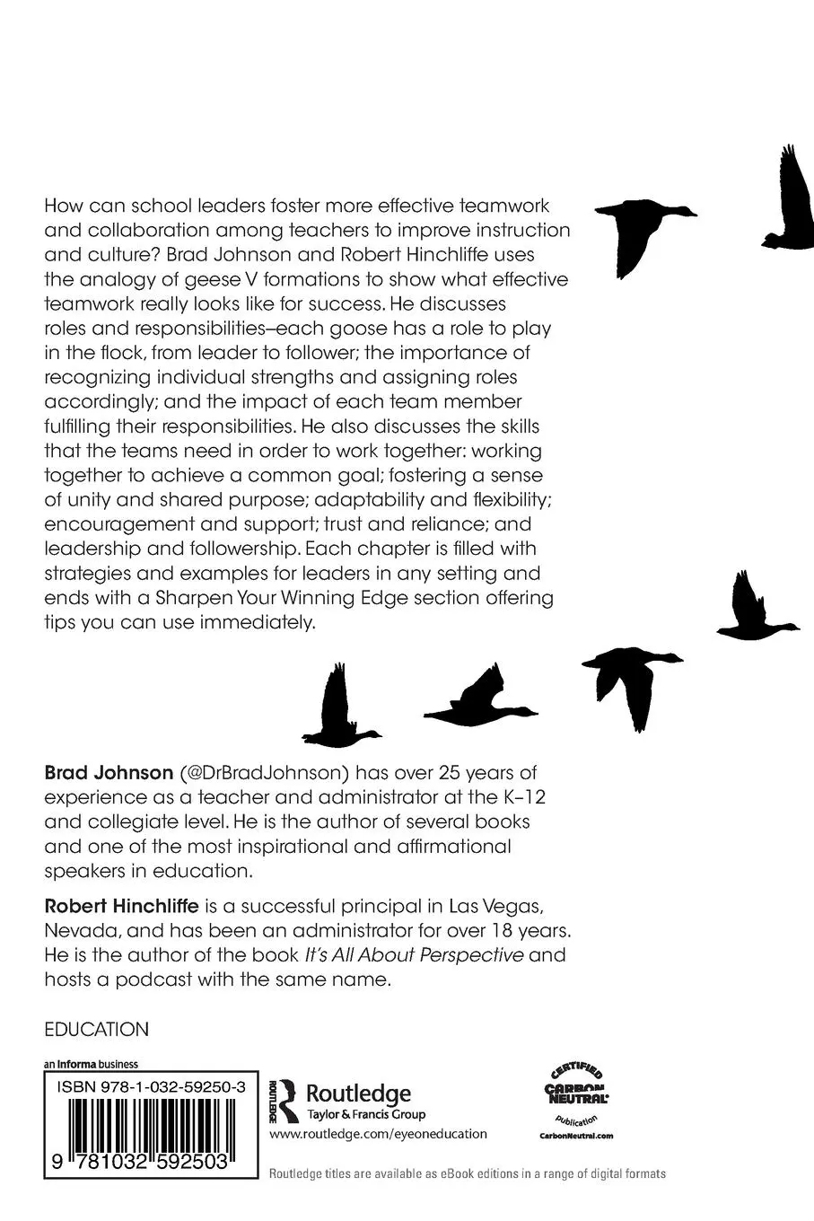 Rückseite: 9781032592503 | Building Dynamic Teamwork in Schools | Brad Johnson (u. a.) | Buch