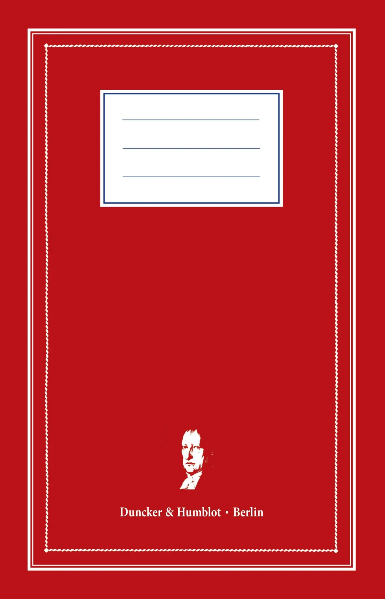 Cover: 9783428182503 | Notizbuch | Duncker &amp; Humblot | Taschenbuch | Deutsch | 2020