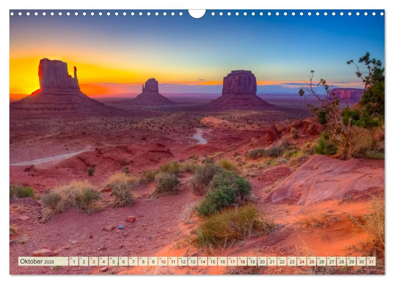 Bild: 9783457272503 | Unterwegs in ARIZONA (Wandkalender 2026 DIN A3 quer), CALVENDO...