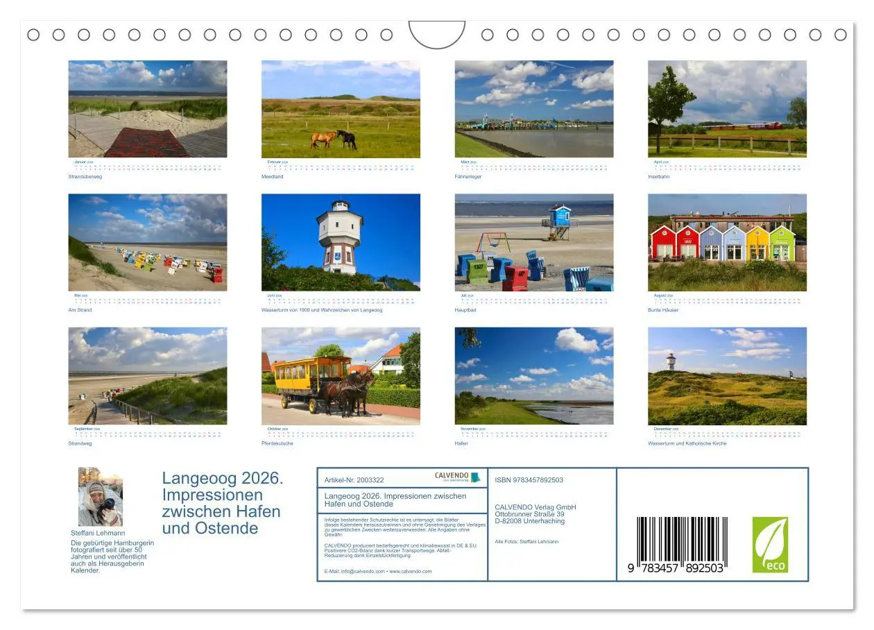 Bild: 9783457892503 | Langeoog 2026. Impressionen zwischen Hafen und Ostende...