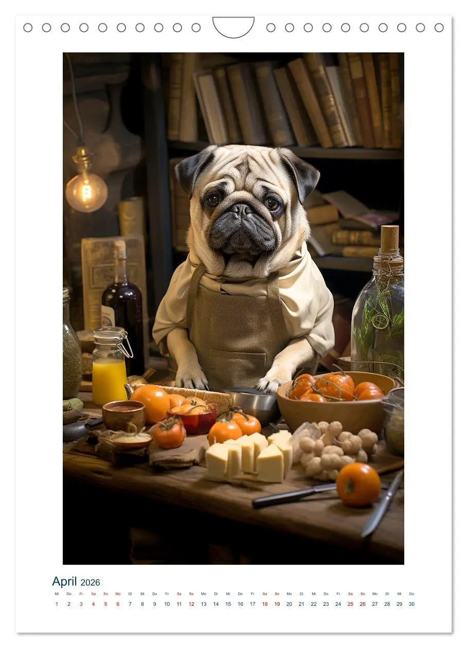 Bild: 9783516292503 | Der kleine Mops (Wandkalender 2026 DIN A4 hoch), CALVENDO...