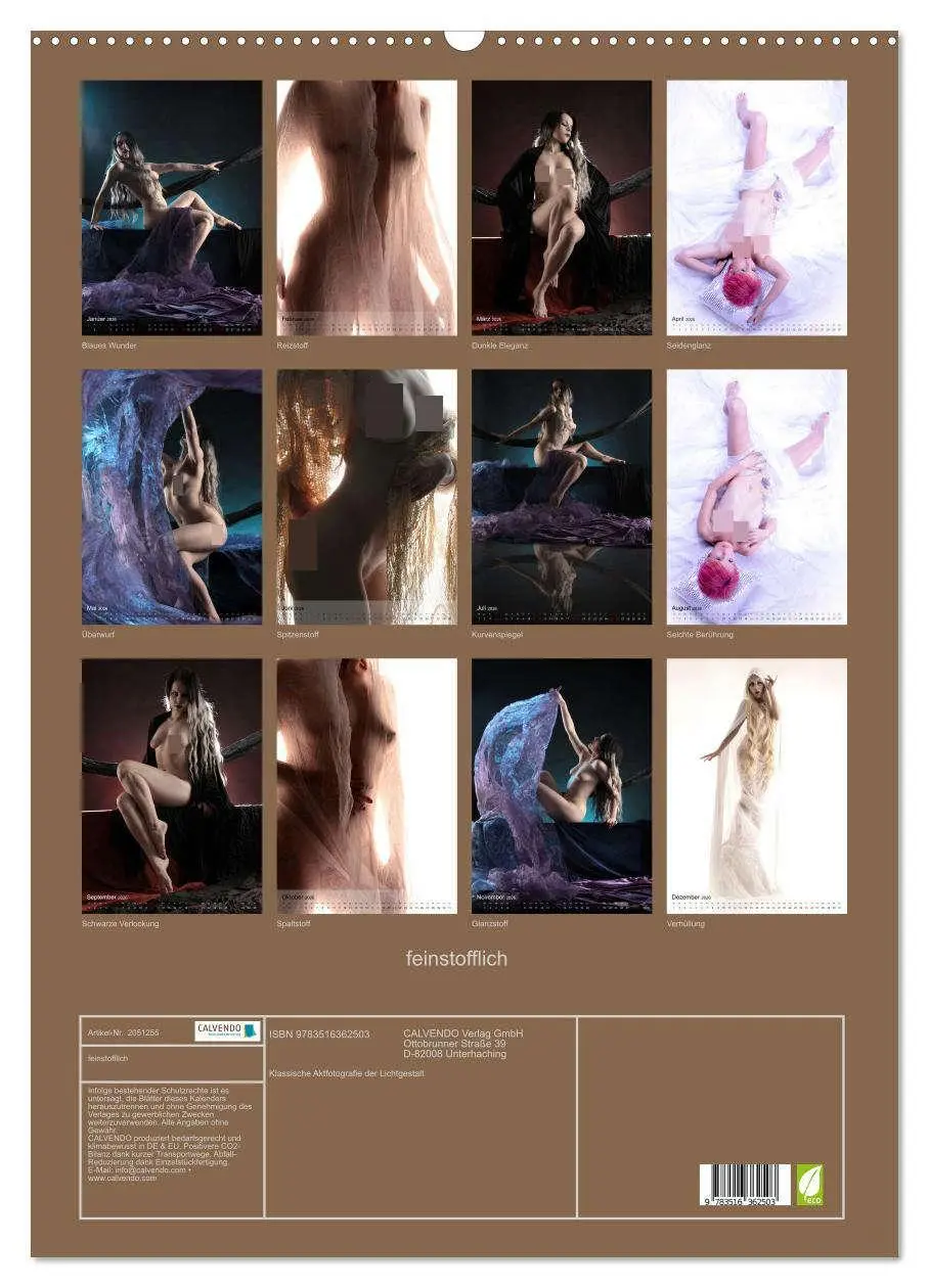 Bild: 9783516362503 | feinstofflich (Wandkalender 2026 DIN A2 hoch), CALVENDO Monatskalender