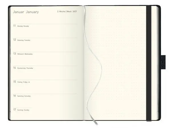 Bild: 9783819302503 | Buchkalender Times Small12 Balaton schwarz 2027 | Korsch Verlag | Buch