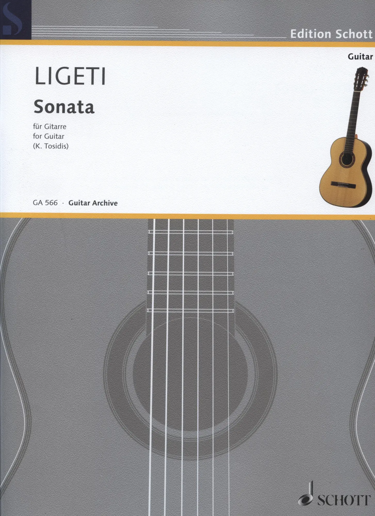 Cover: 9790001202503 | Sonata | for guitar | György Ligeti | Buch | Schott Music