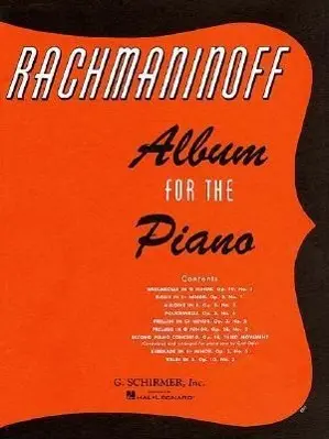Cover: 9780793552603 | Album for the Piano | Sergei Rachmaninov | Taschenbuch | Buch | 1986
