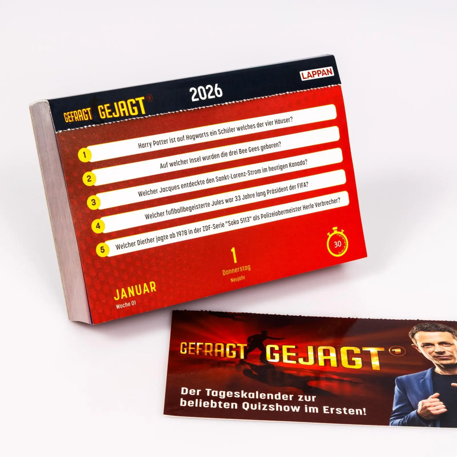 Bild: 9783830322603 | Gefragt Gejagt - Tagesabreißkalender 2026 | Kalender | 640 S. | 2026