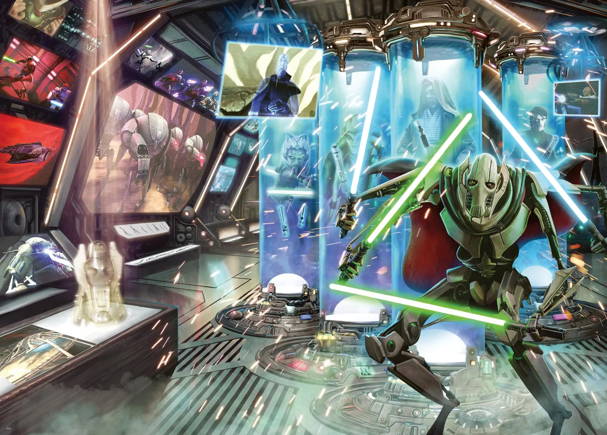 Cover: 4005555002703 | Erwachsenenpuzzle 1000 Teile - Star Wars Villainous - General Grievous