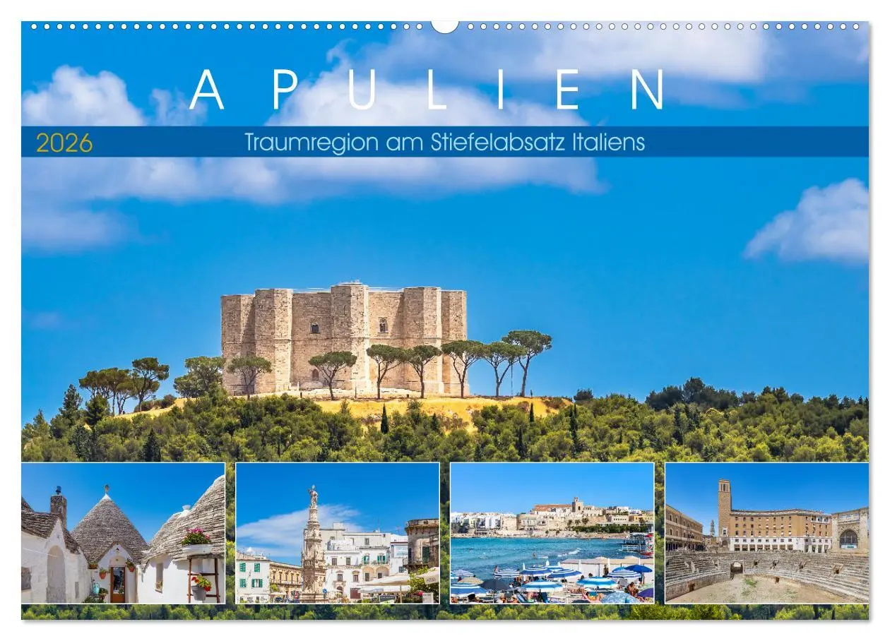 Cover: 9783457562703 | Apulien - Traumregion am Stiefelabsatz Italiens (Wandkalender 2026...