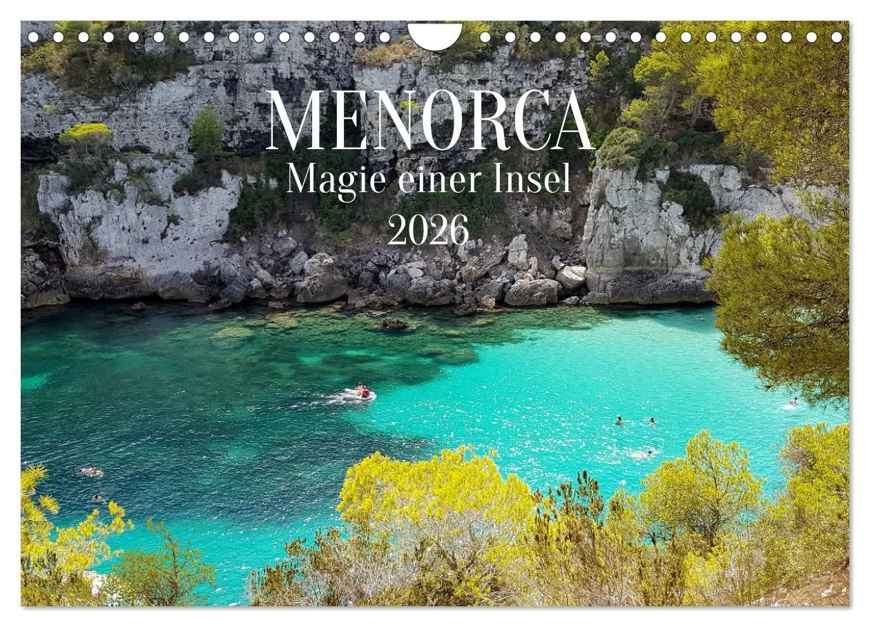 Cover: 9783457632703 | MENORCA Magie einer Insel (Wandkalender 2026 DIN A4 quer), CALVENDO...