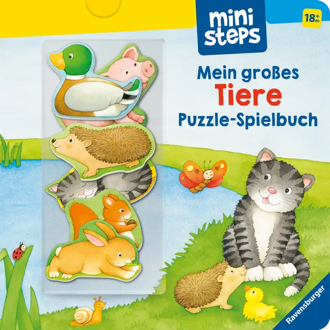 Cover: 9783473302703 | ministeps Mein großes Tiere Puzzle-Spielbuch - ab 18 Monate | Nahrgang