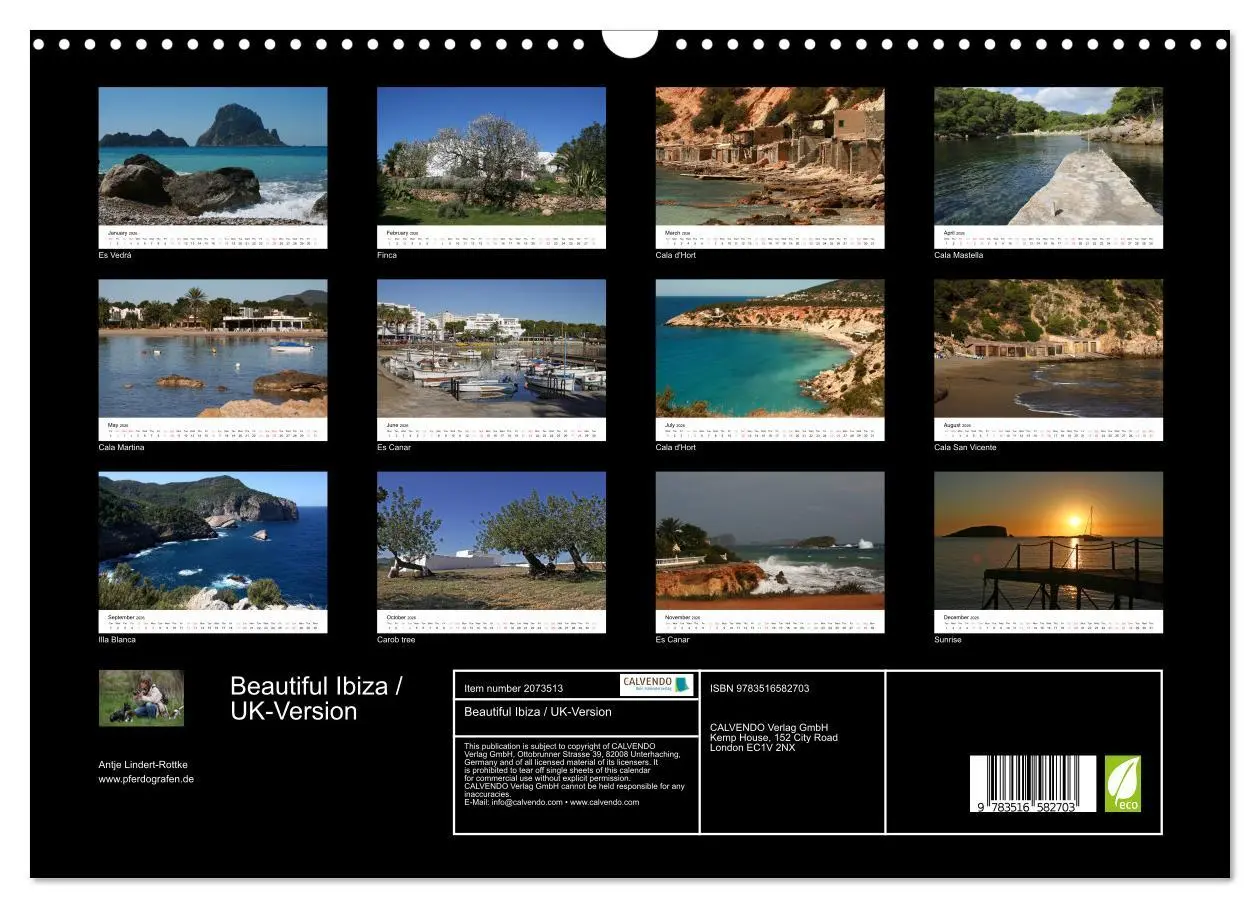 Bild: 9783516582703 | Beautiful Ibiza / UK-Version (Wall Calendar 2026 DIN A3 landscape),...