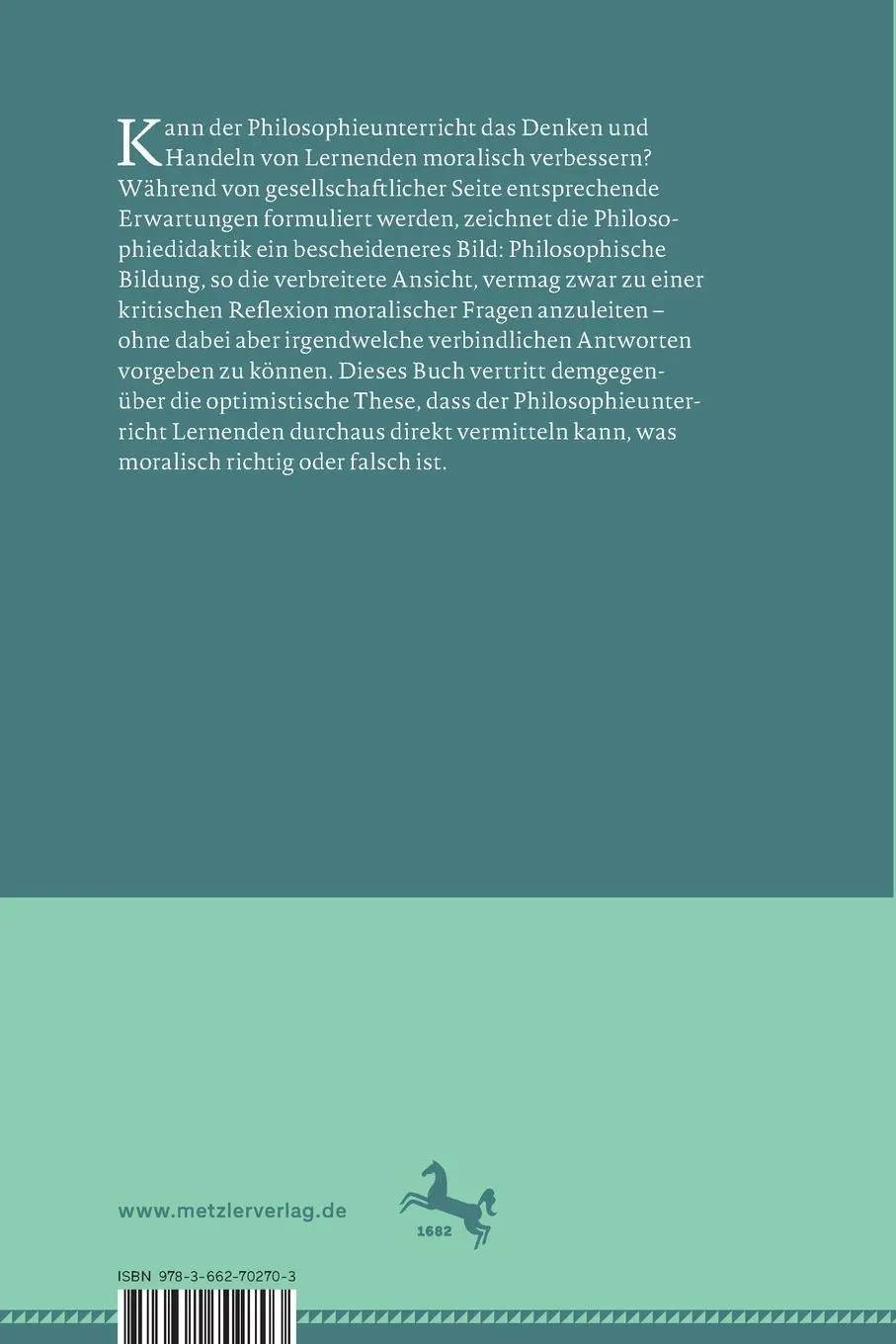 Rückseite: 9783662702703 | Wissen, was gut ist | Dominik Balg | Taschenbuch | viii | Deutsch