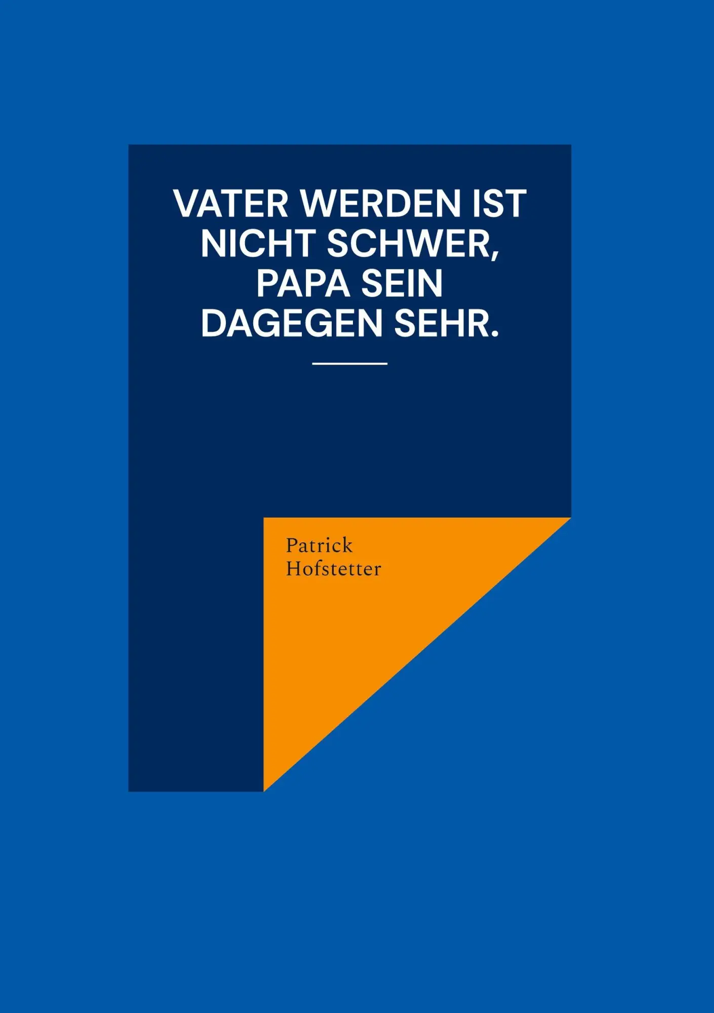 Cover: 9783819212703 | Vater werden ist nicht schwer, Papa sein dagegen sehr. | Hofstetter