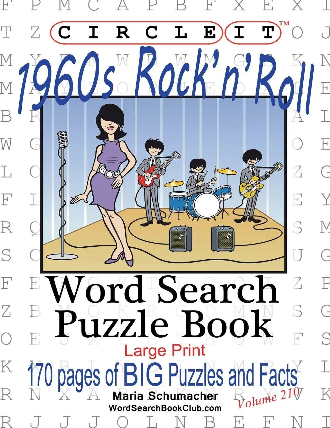 Cover: 9781945512803 | Circle It, 1960's Rock'n'Roll, Word Search, Puzzle Book | Llc (u. a.)