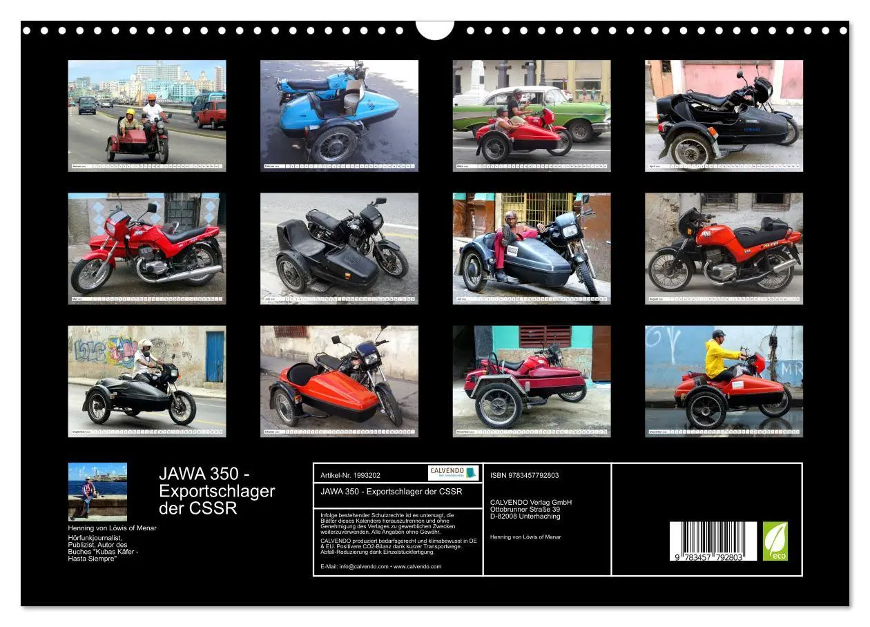 Bild: 9783457792803 | JAWA 350 - Exportschlager der CSSR (Wandkalender 2026 DIN A3 quer),...