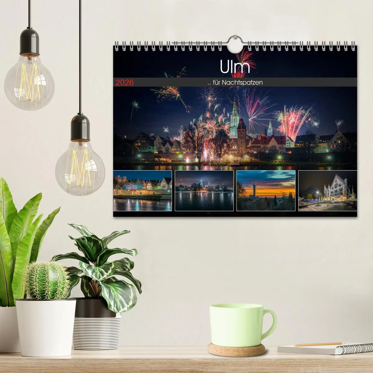Bild: 9783457932803 | Ulm für Nachtspatzen (Wandkalender 2026 DIN A4 quer), CALVENDO...