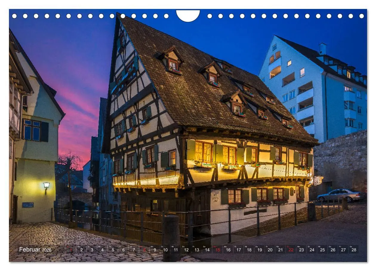Bild: 9783457932803 | Ulm für Nachtspatzen (Wandkalender 2026 DIN A4 quer), CALVENDO...
