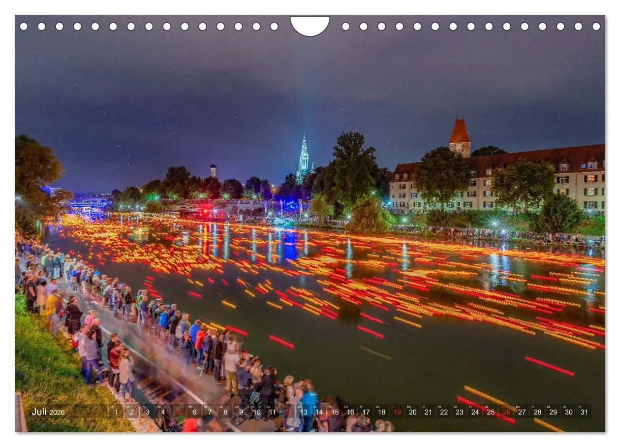 Bild: 9783457932803 | Ulm für Nachtspatzen (Wandkalender 2026 DIN A4 quer), CALVENDO...