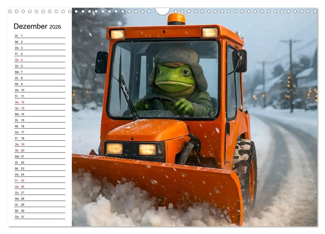 Bild: 9783516712803 | Frosch bei der Arbeit- Dienst nach Vorschrift (Wandkalender 2026...
