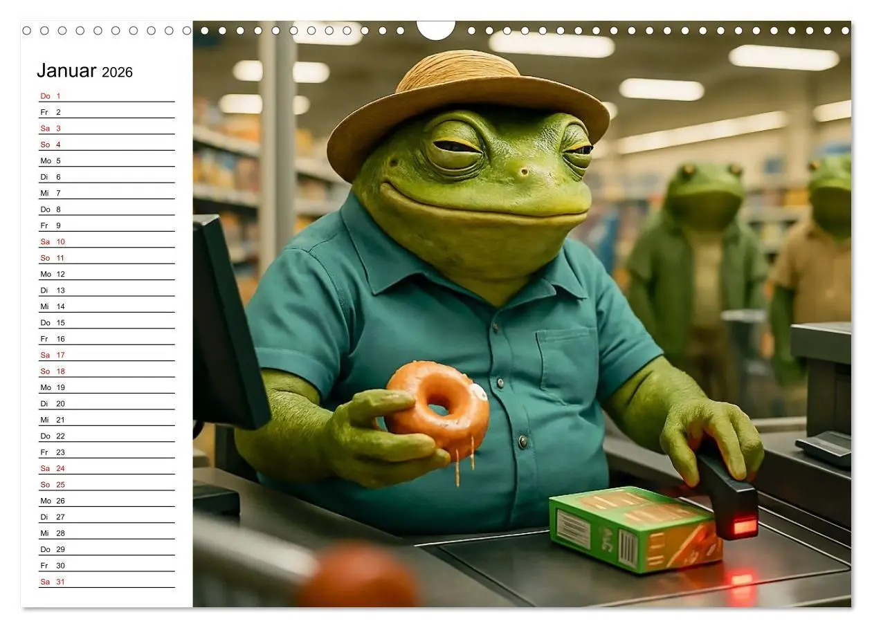 Bild: 9783516712803 | Frosch bei der Arbeit- Dienst nach Vorschrift (Wandkalender 2026...