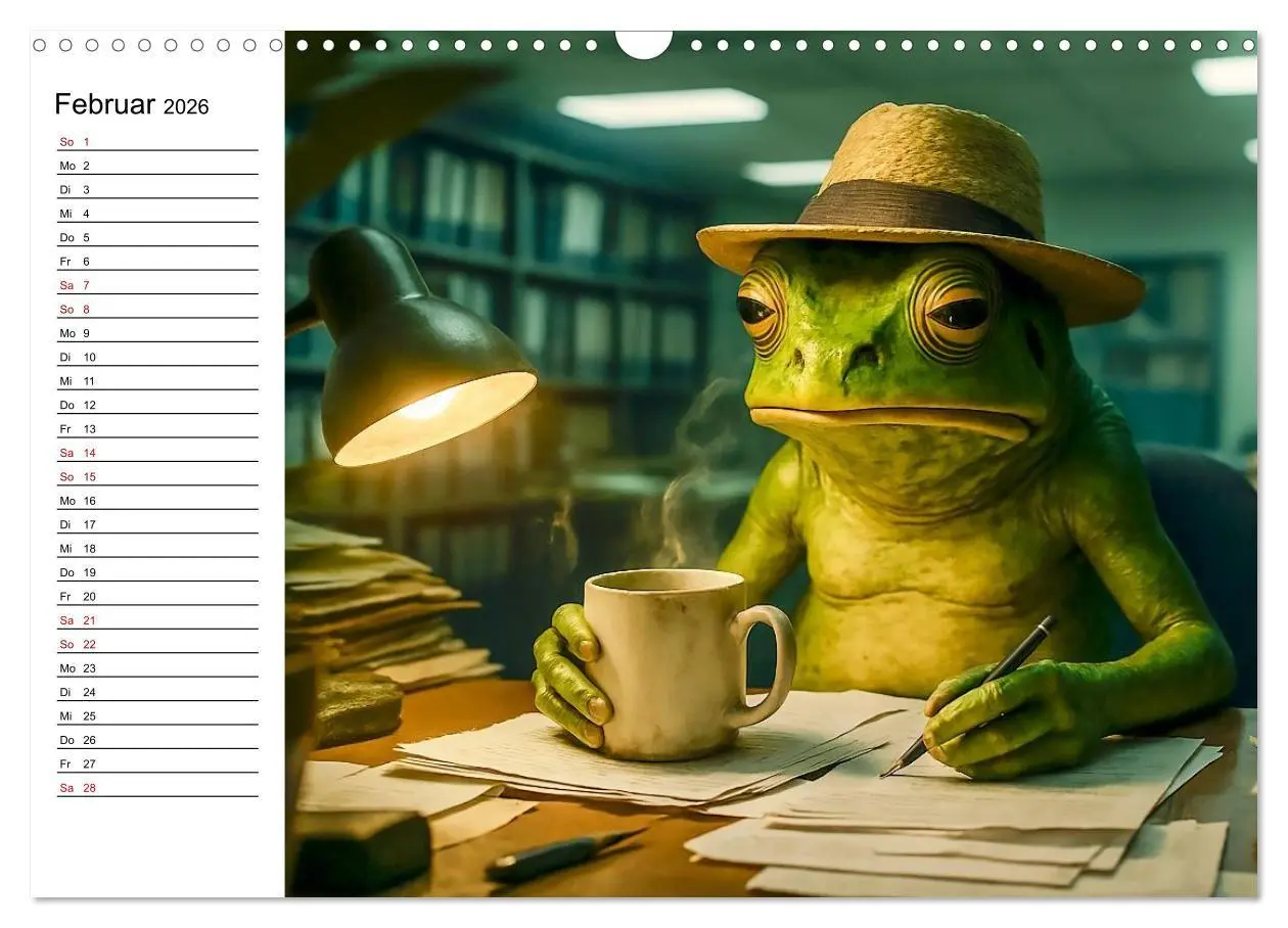 Bild: 9783516712803 | Frosch bei der Arbeit- Dienst nach Vorschrift (Wandkalender 2026...