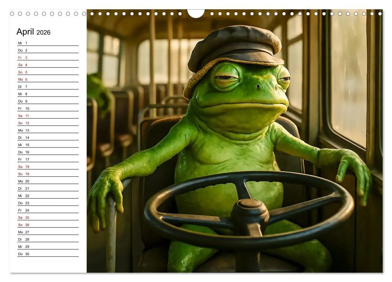 Bild: 9783516712803 | Frosch bei der Arbeit- Dienst nach Vorschrift (Wandkalender 2026...