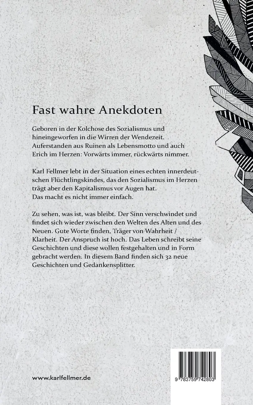 Rückseite: 9783759742803 | Fast wahre Anekdoten | Cuentos del Cuervo | Karl Fellmer | Taschenbuch