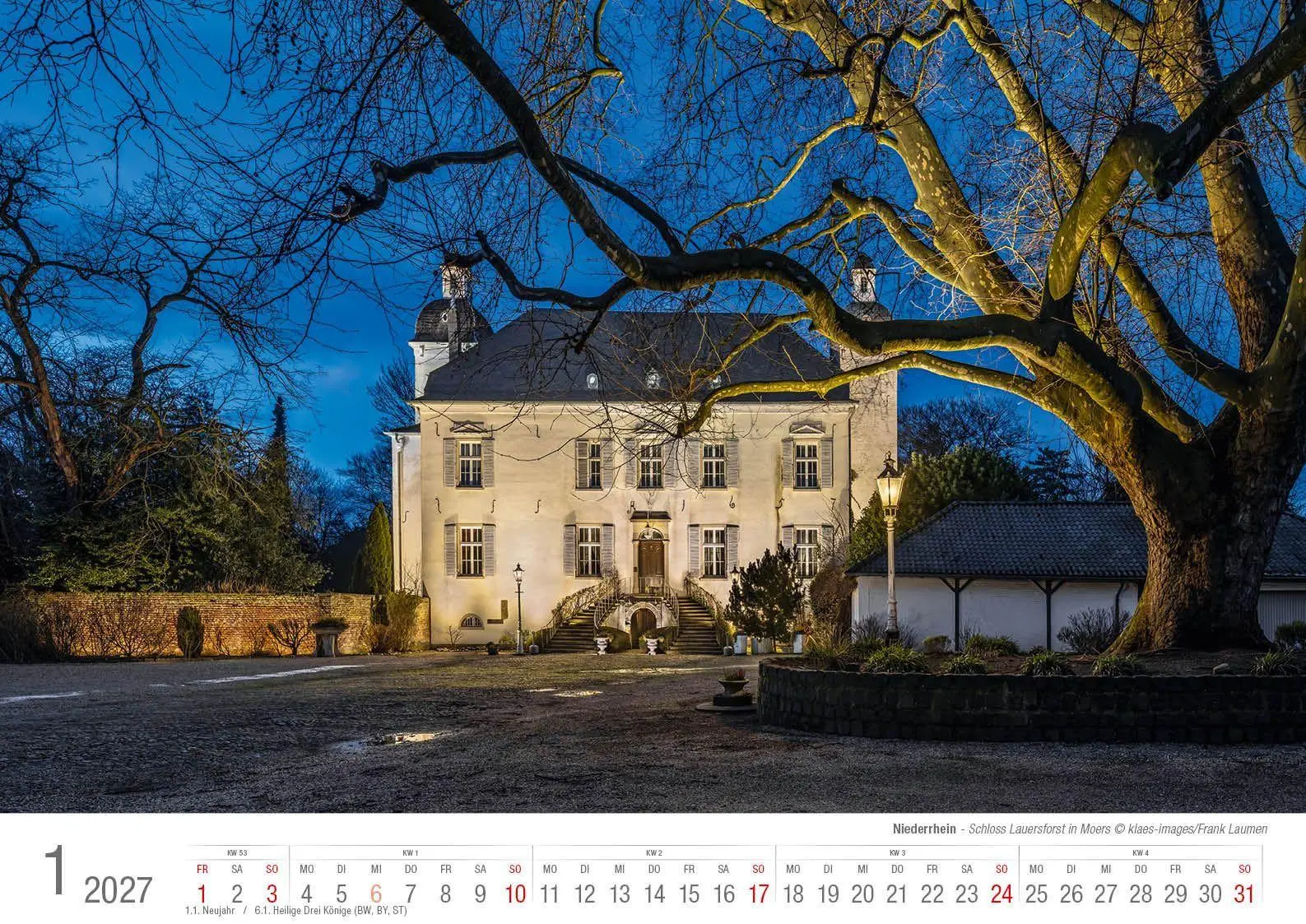 Bild: 9783965352803 | Niederrhein 2027 Bildkalender A3 Spiralbindung | Holger Klaes | 2027