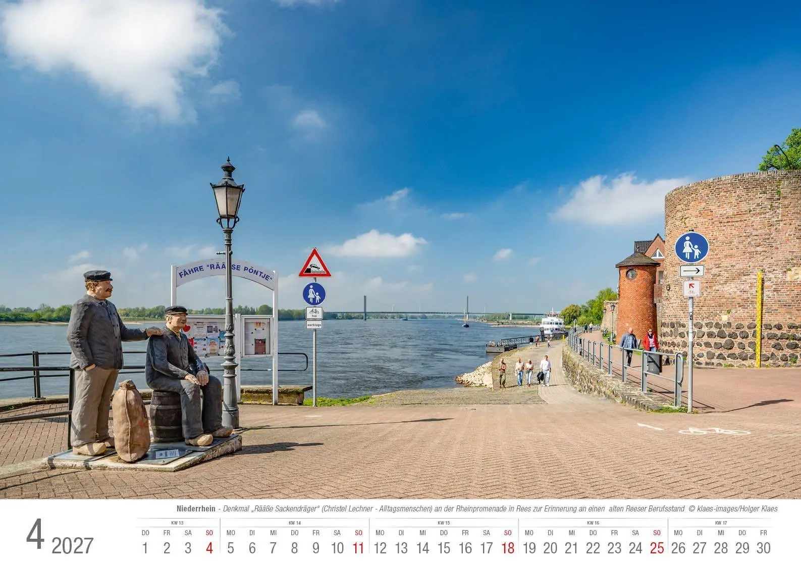 Bild: 9783965352803 | Niederrhein 2027 Bildkalender A3 Spiralbindung | Holger Klaes | 2027