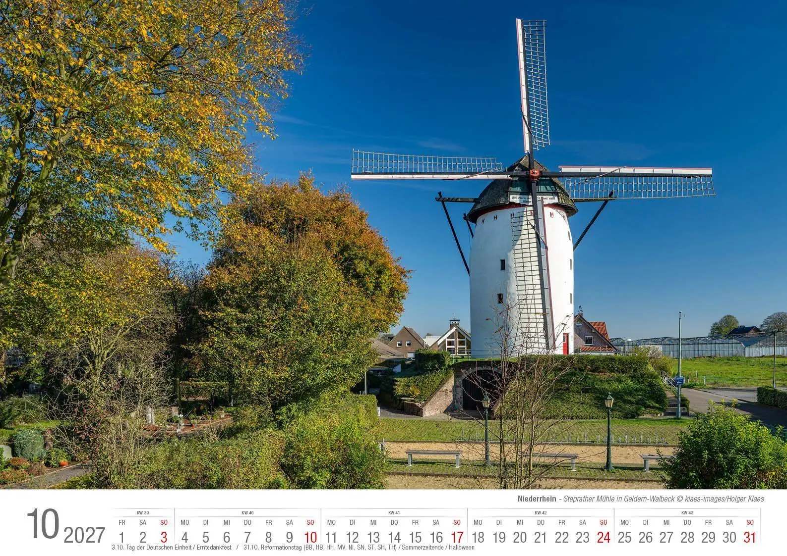 Bild: 9783965352803 | Niederrhein 2027 Bildkalender A3 Spiralbindung | Holger Klaes | 2027