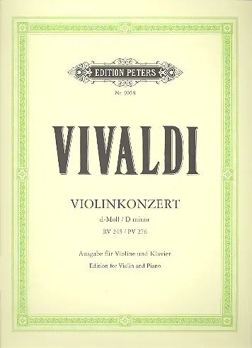 Cover: 9790014072803 | Concerto in D minor RV 245 | Antonio Vivaldi | Buch | Edition Peters
