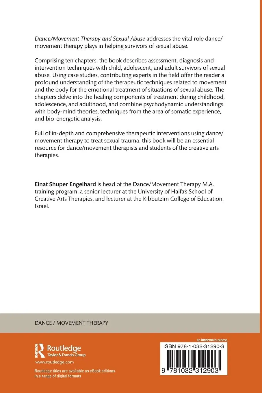 Rückseite: 9781032312903 | Dance/Movement Therapy and Sexual Abuse | Einat Shuper Engelhard