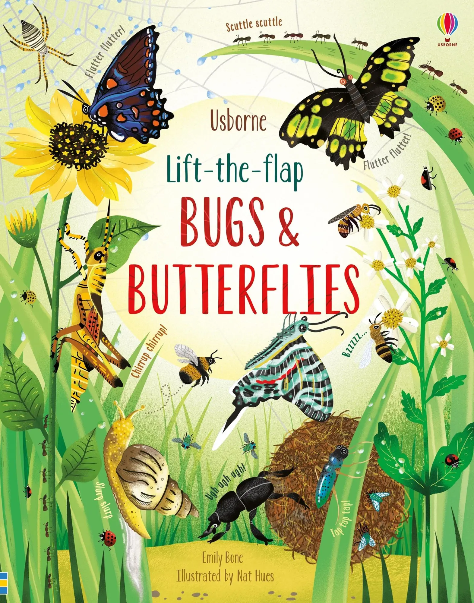 Cover: 9781474952903 | Lift-the-Flap Bugs and Butterflies | Emily Bone | See Inside | 2019
