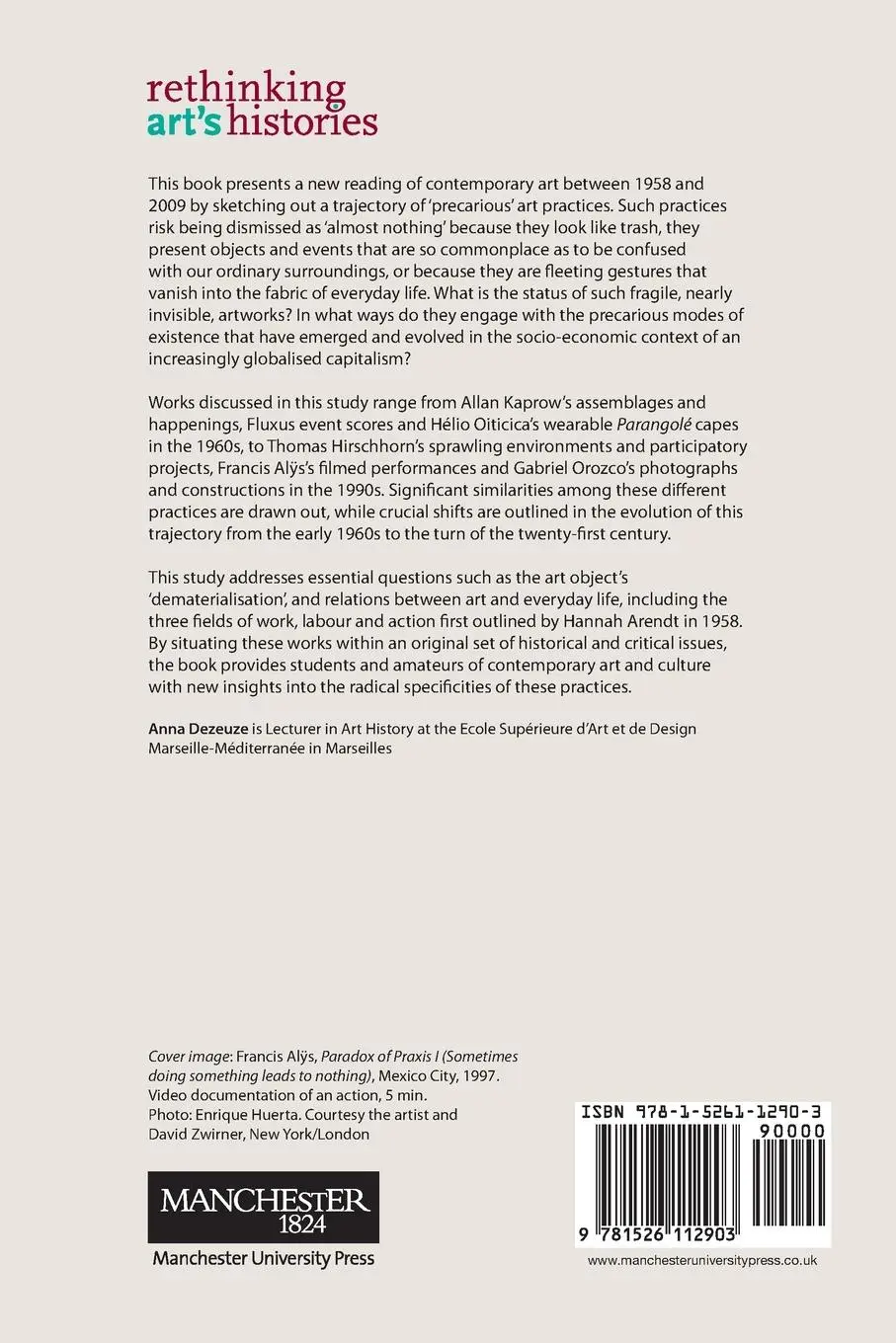 Rückseite: 9781526112903 | Almost nothing | Anna Dezeuze | Taschenbuch | Paperback | Englisch