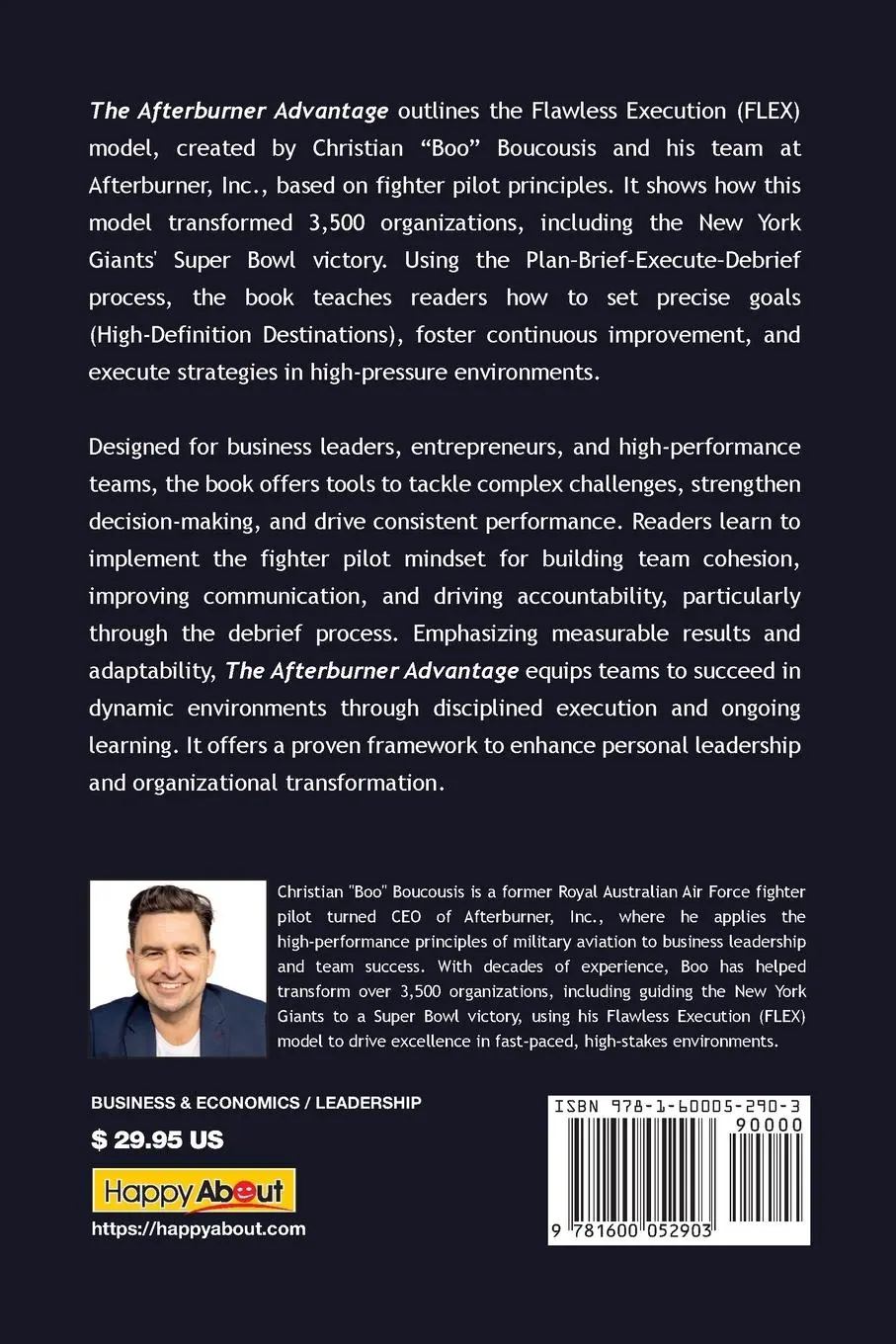 Rückseite: 9781600052903 | The Afterburner Advantage | Christian "Boo" Boucousis | Taschenbuch