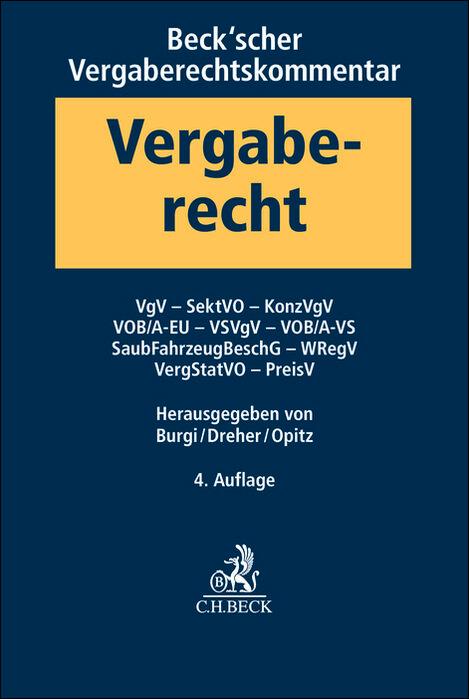 Cover: 9783406812903 | Beck'scher Vergaberechtskommentar Band 2: VgV, SektVO, KonzVgV,...