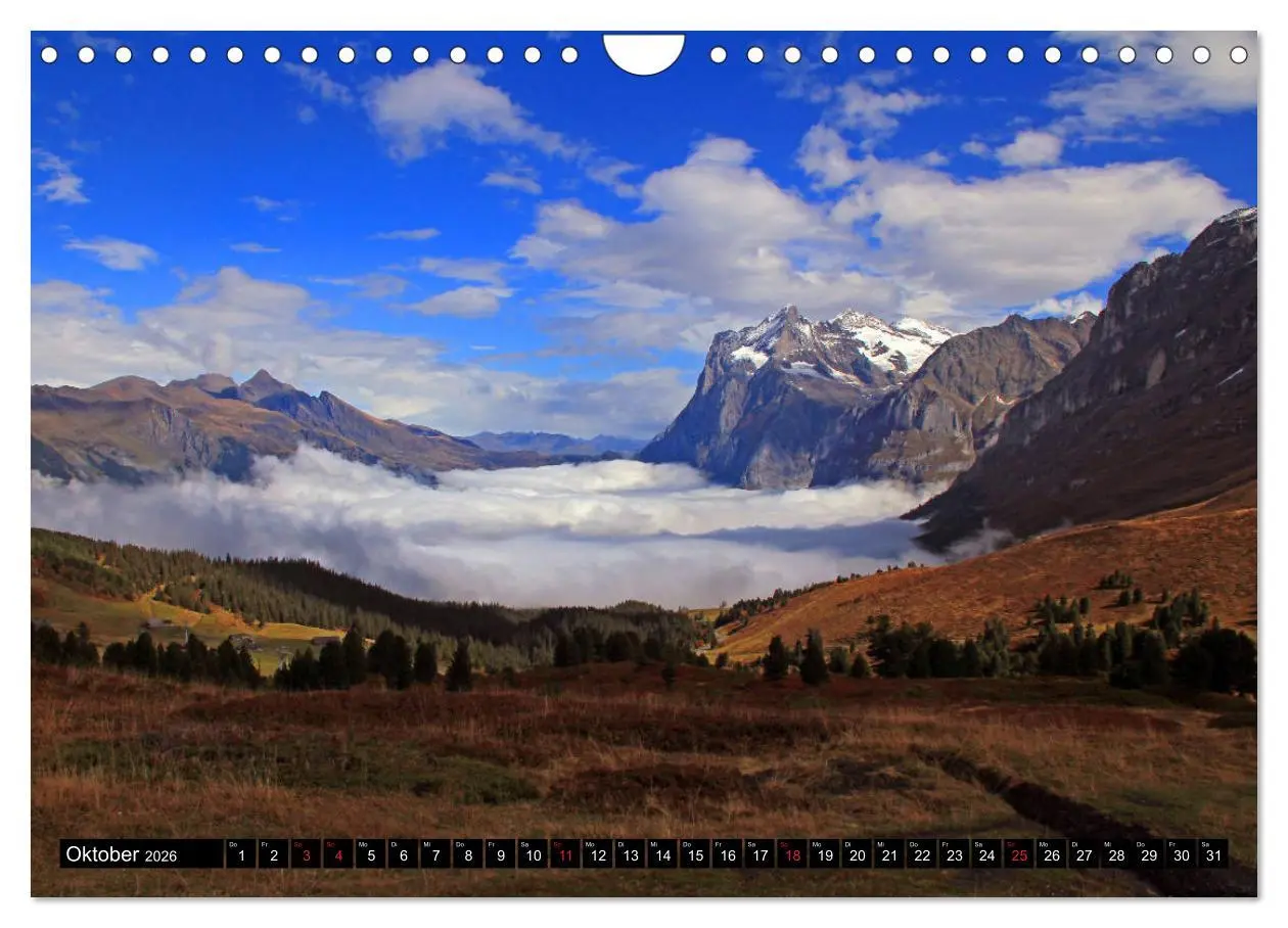 Bild: 9783457922903 | Berge im Berner Oberland (Wandkalender 2026 DIN A4 quer), CALVENDO...