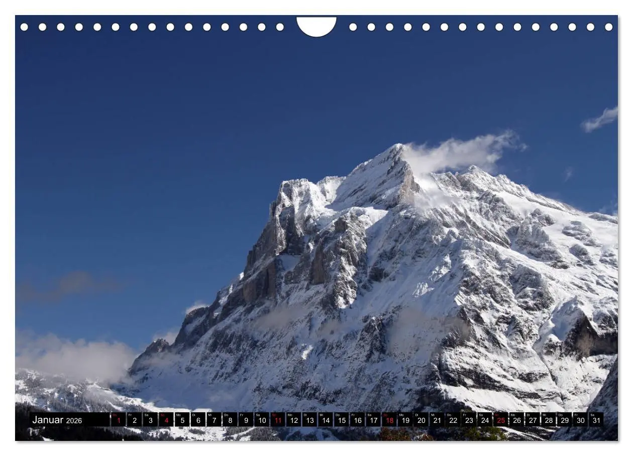 Bild: 9783457922903 | Berge im Berner Oberland (Wandkalender 2026 DIN A4 quer), CALVENDO...