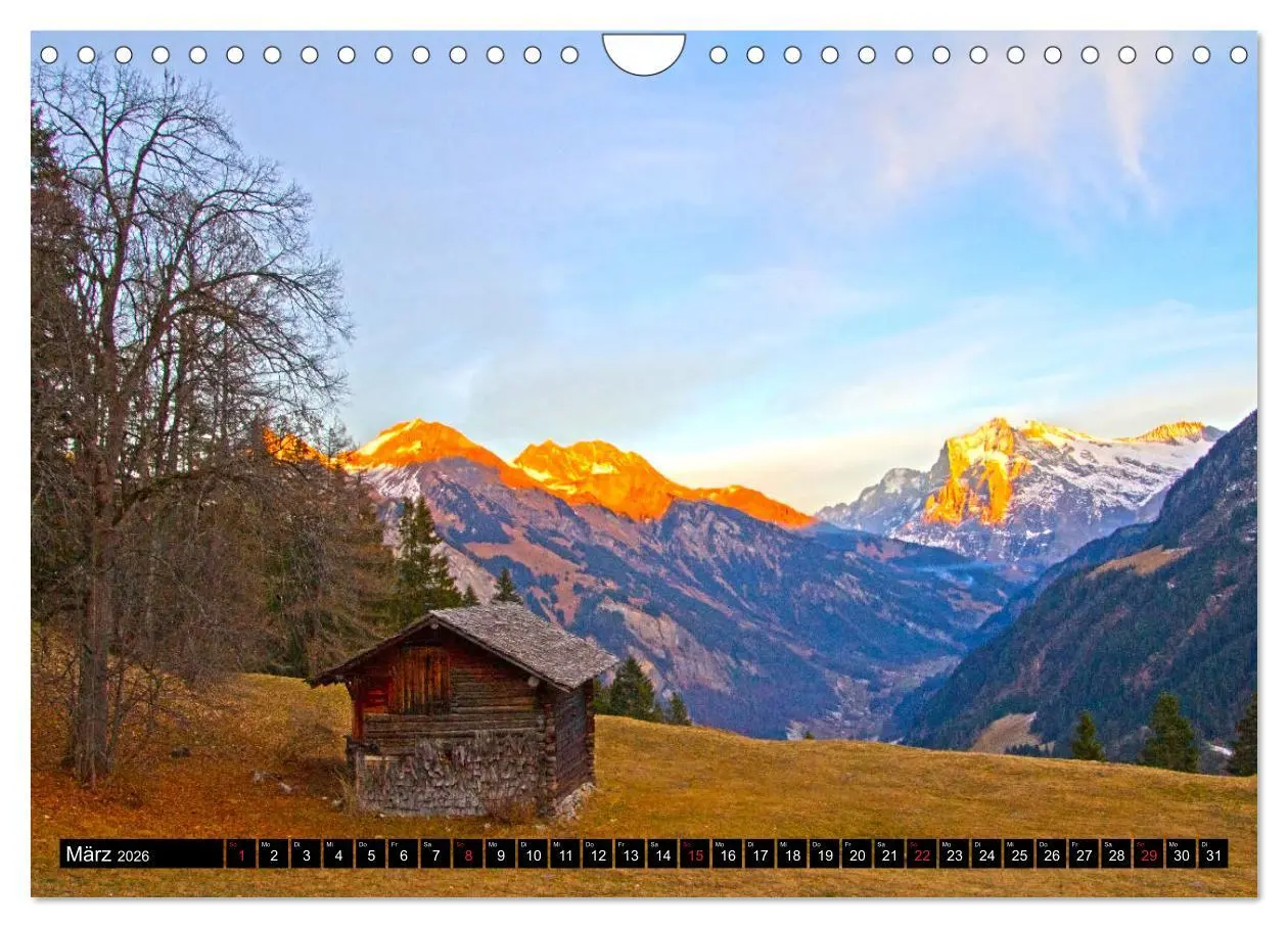 Bild: 9783457922903 | Berge im Berner Oberland (Wandkalender 2026 DIN A4 quer), CALVENDO...